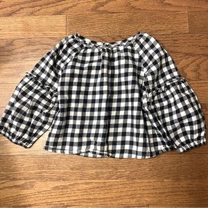 GAP Buffalo Plaid 2T Blouse
